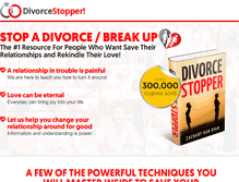 Tablet Screenshot of divorcestopper.com